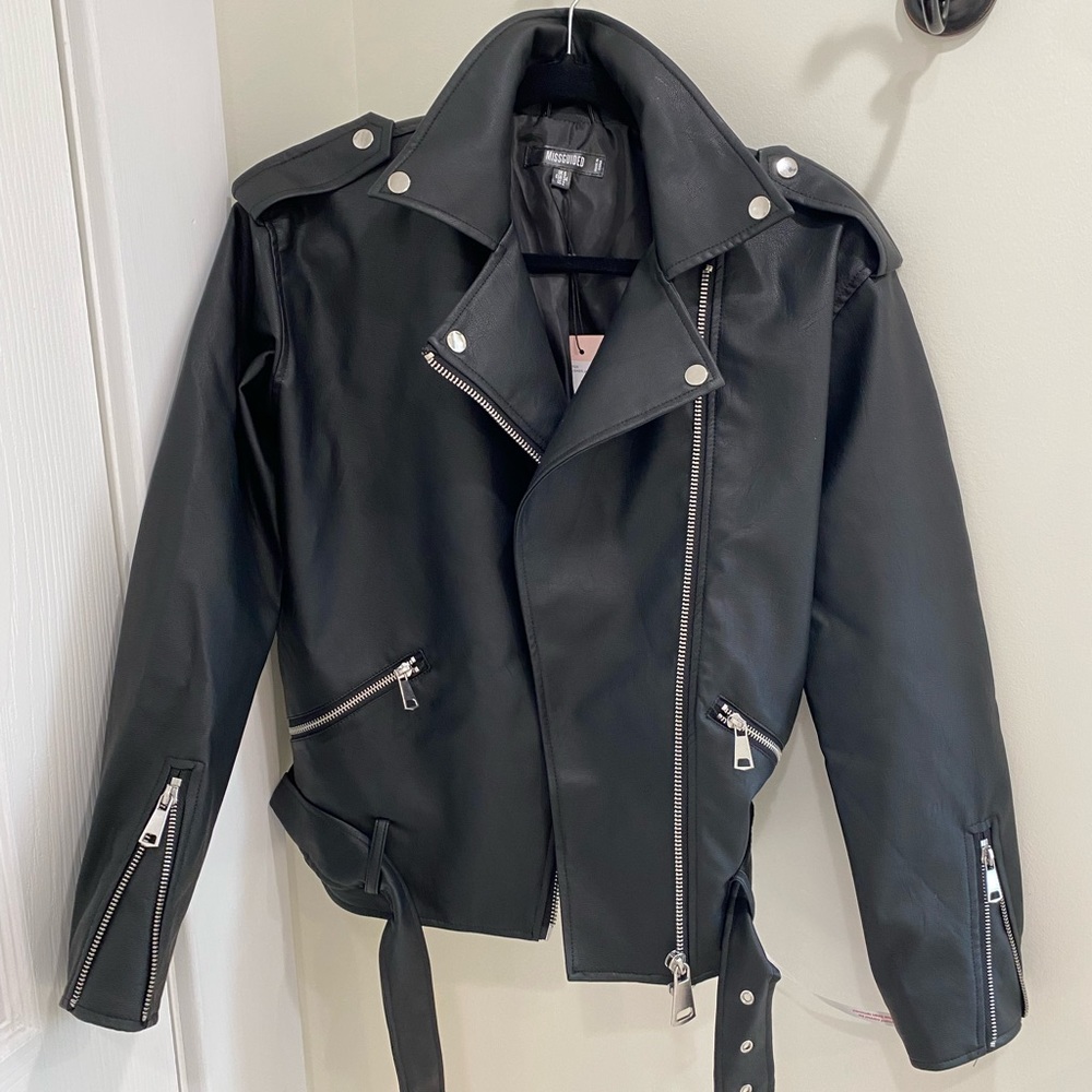 Misguided Boyfriend Biker Jacket